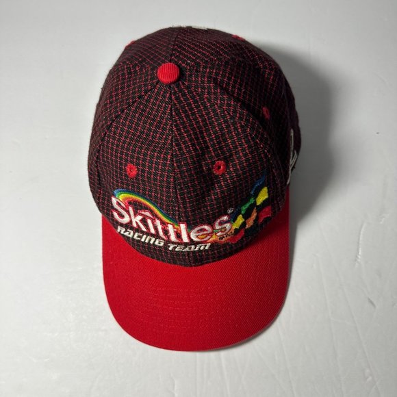 VINTAGE ERNIE IRVAN 36 SKITTLES 1990's HAT CAP Hook & Loop Wool Blend - Picture 5 of 7